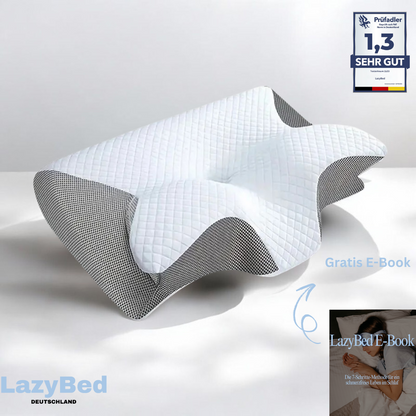 LazyBed™ Wach endlich ohne Nackenschmerzen auf jede Nacht, ganz ohne Schmerzmittel.