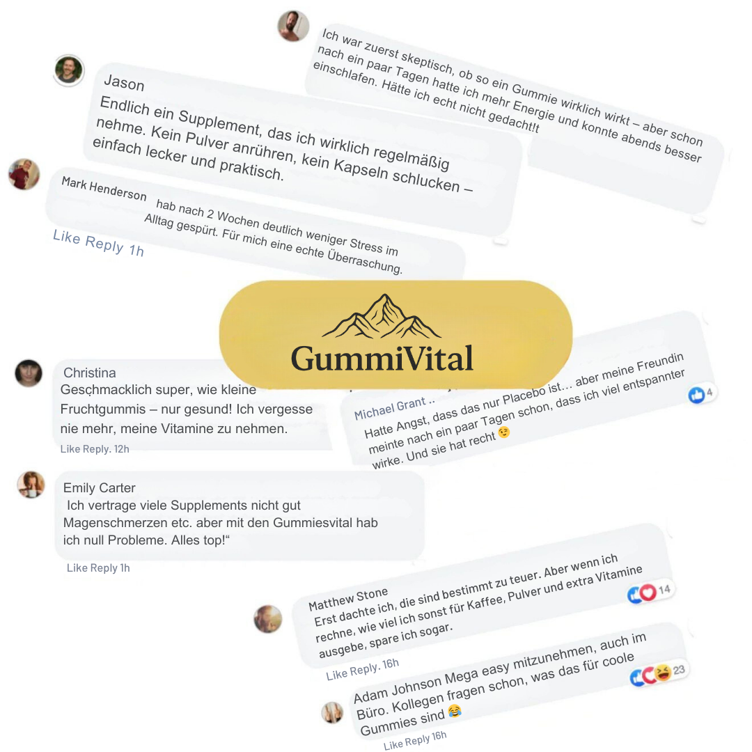 Gummivital™ Deine tägliche Energie gegen Stress & Müdigkeit