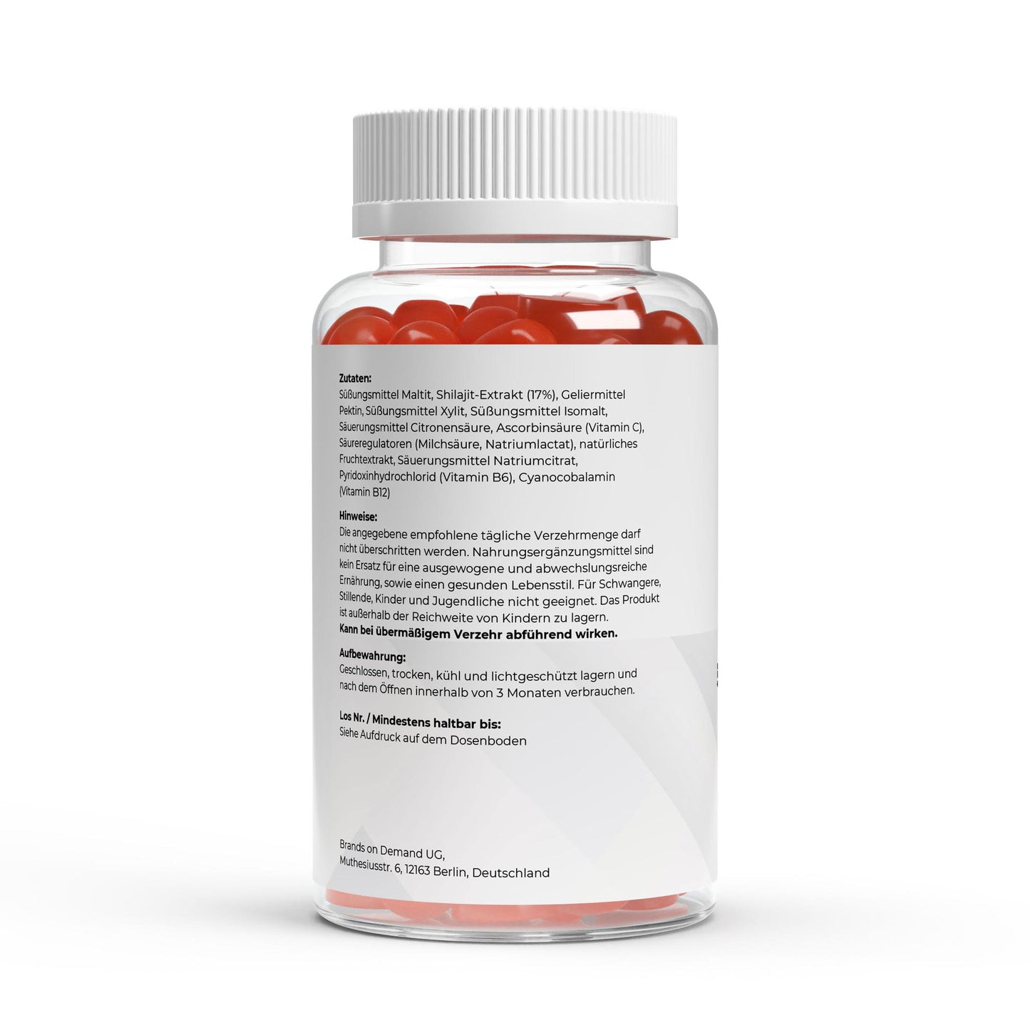 Premium Shilajit Gummies 1000 + Vitamin C,B6, B12 - 60 Stk