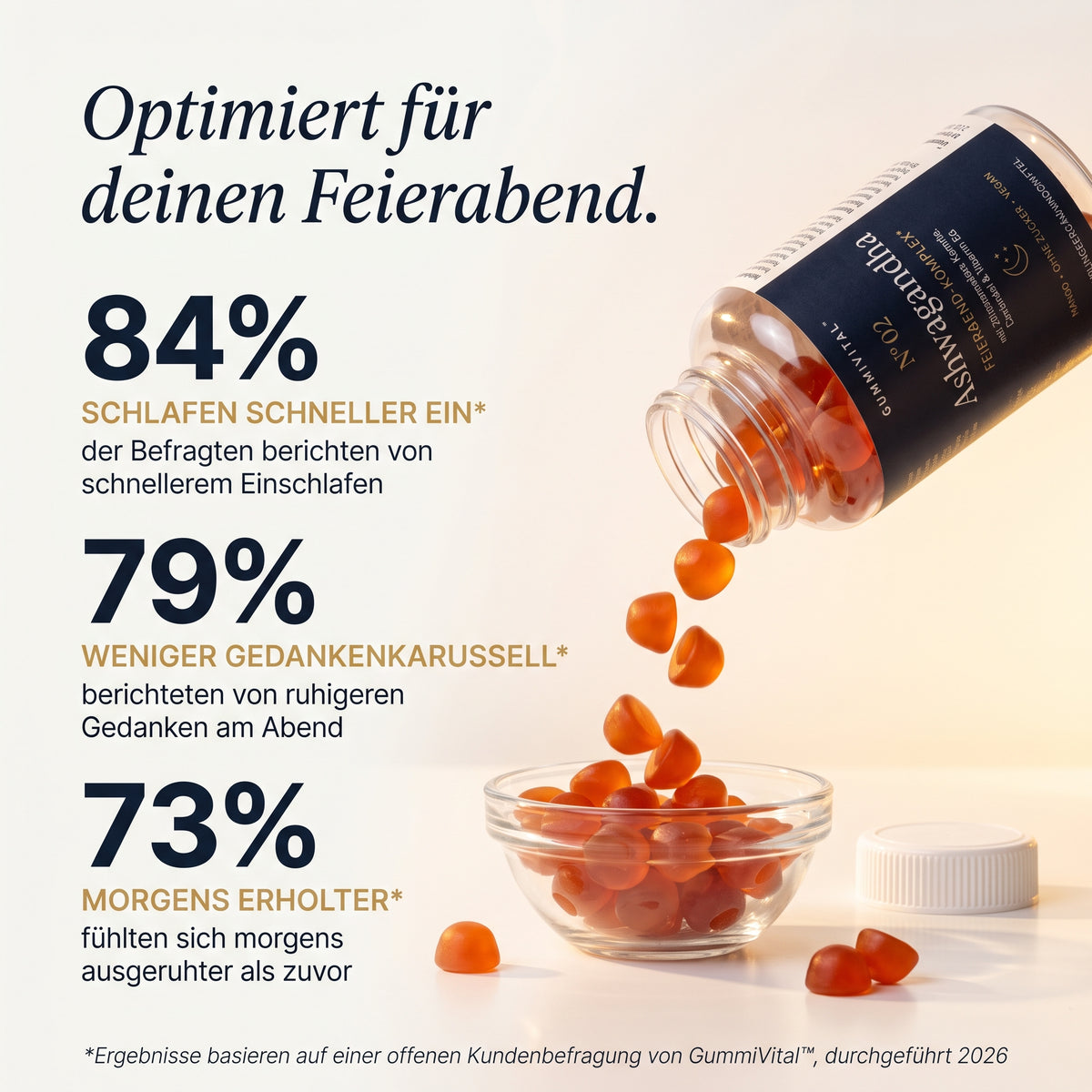 GummiVital® N°02 FEIERABEND-KOMPLEX Pflanzlicher Ruhe-Komplex für echten Feierabend im Kopf