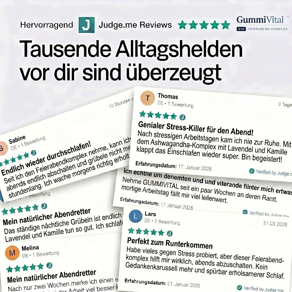 GummiVital® N°02 FEIERABEND-KOMPLEX Pflanzlicher Ruhe-Komplex für echten Feierabend im Kopf