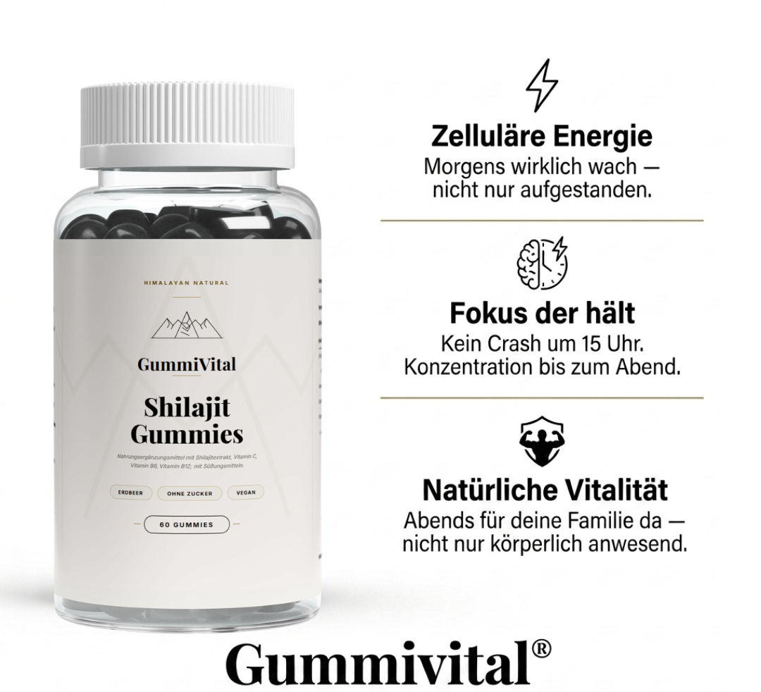 Gummivital™ Shilajit Gummies Hol dir zurück, was dich früher stark gemacht hat.