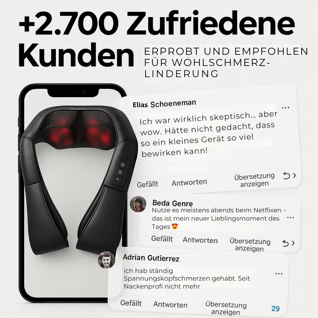 Nackenprofi™ Massagegerät 10 Minuten, die deinen ganzen Tag verändern können