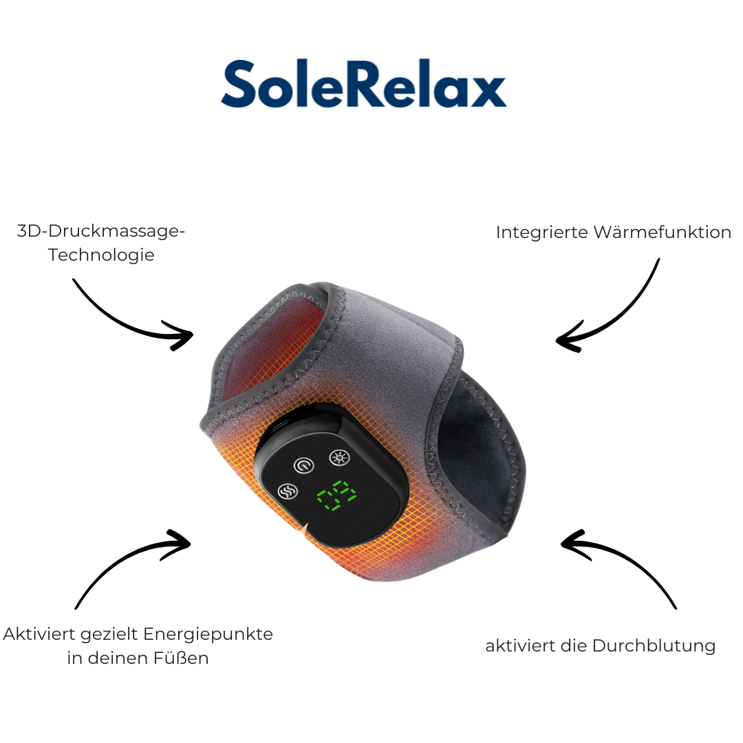 SoleRelax™ Fußmassagegerät Sag Fußschmerzen Lebewohl in nur 10 Minuten täglich.