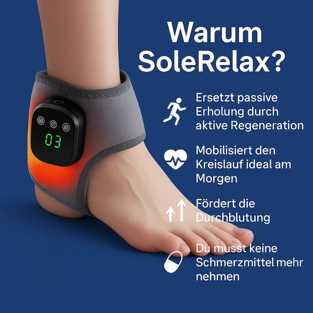 SoleRelax™ Fußmassagegerät Sag Fußschmerzen Lebewohl in nur 10 Minuten täglich.