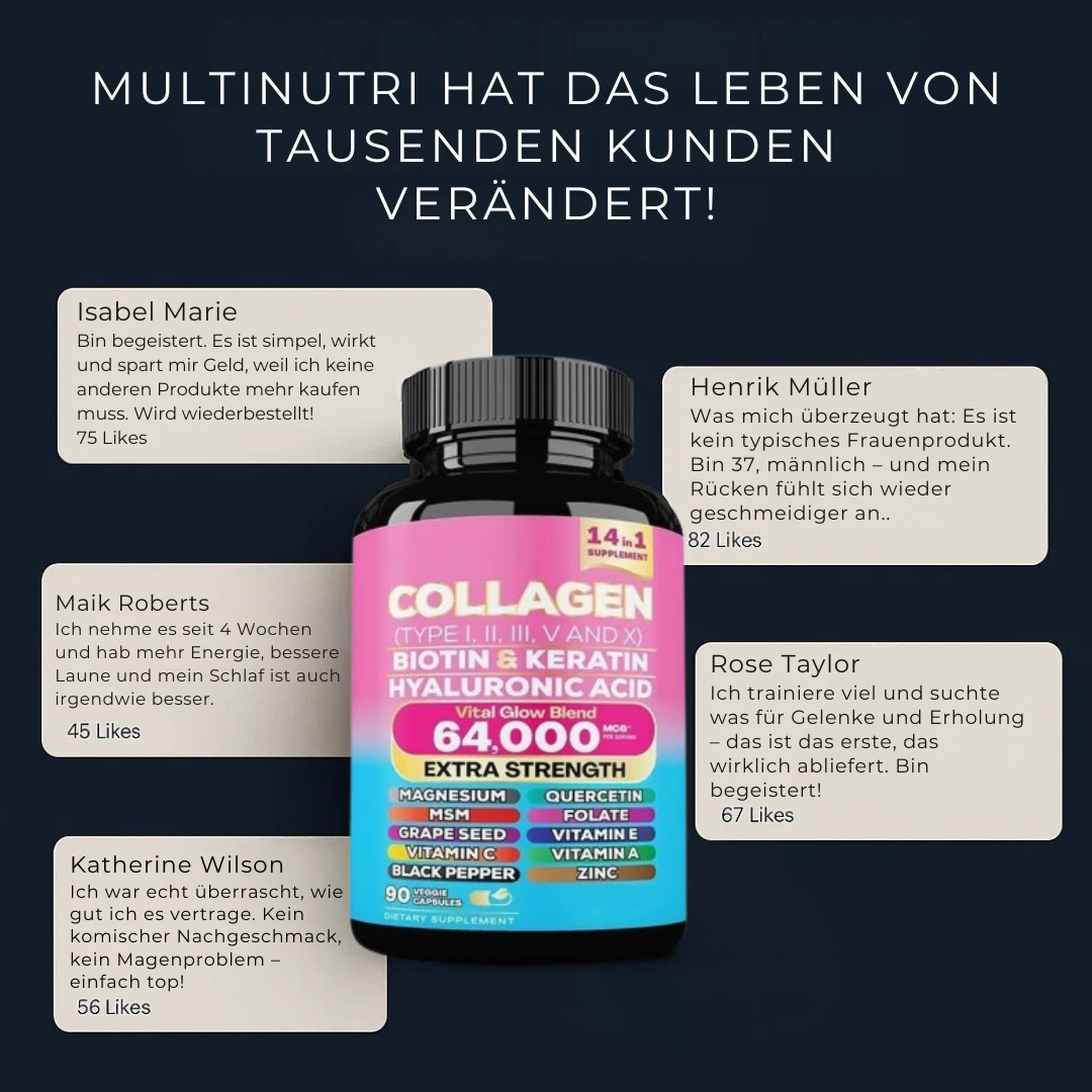 Multinutri™ Deine 14-in-1 Komplettformel für mehr Energie & Wohlbefinden.