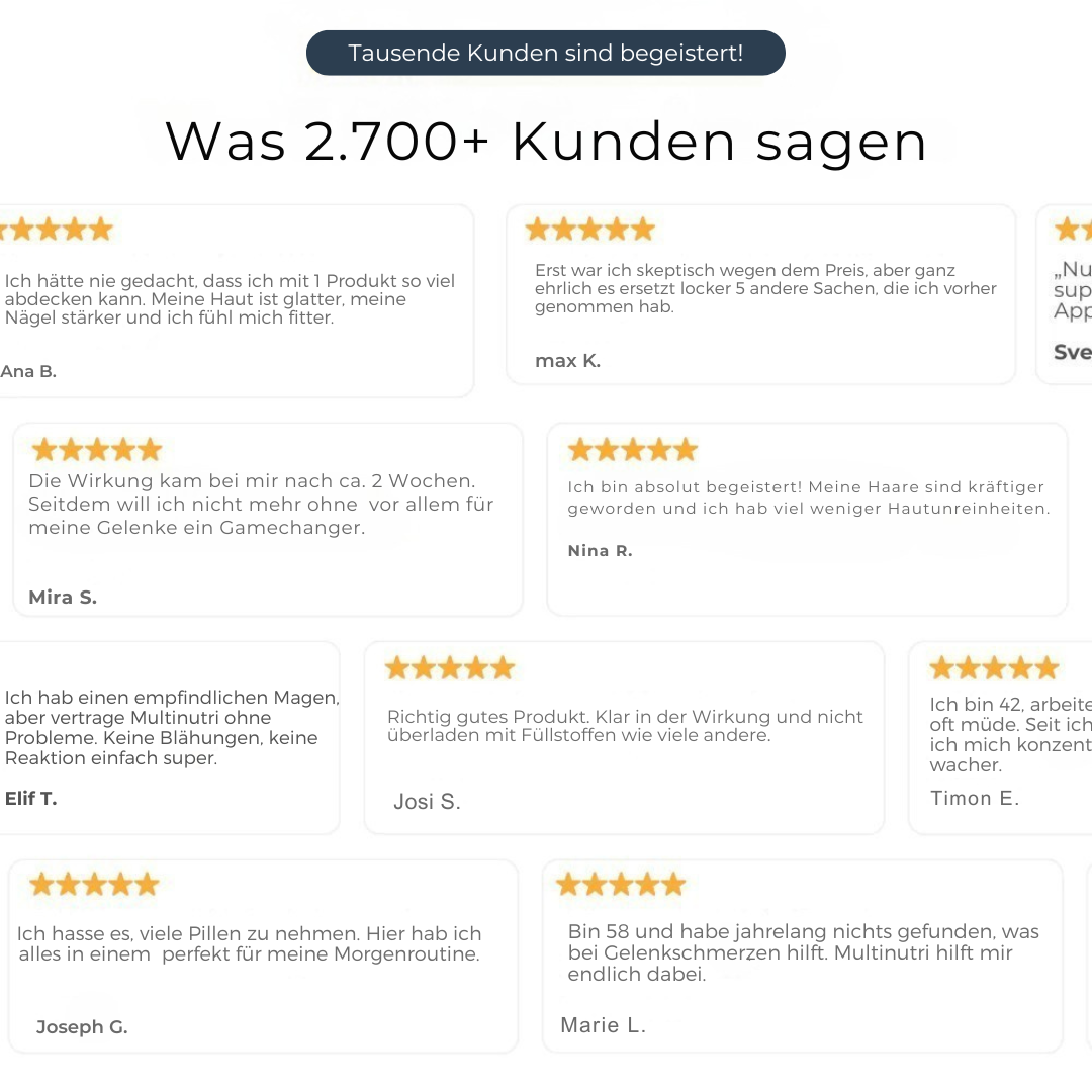 Multinutri™ Deine 14-in-1 Komplettformel für mehr Energie & Wohlbefinden.