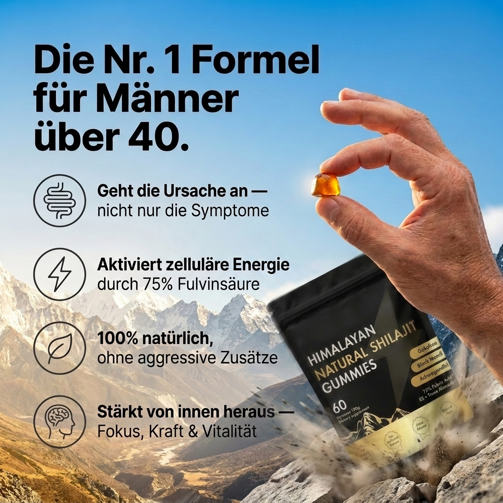Gummivital™ Shilajit Gummies Hol dir zurück, was dich früher stark gemacht hat.