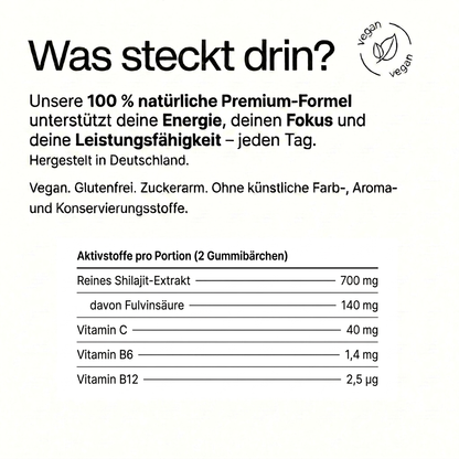 Gummivital™ Shilajit Gummies Hol dir zurück, was dich früher stark gemacht hat.
