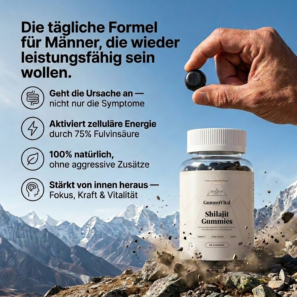 Gummivital™ Shilajit Gummies Hol dir zurück, was dich früher stark gemacht hat.
