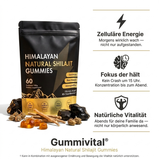 Gummivital™ Shilajit Gummies Hol dir zurück, was dich früher stark gemacht hat.